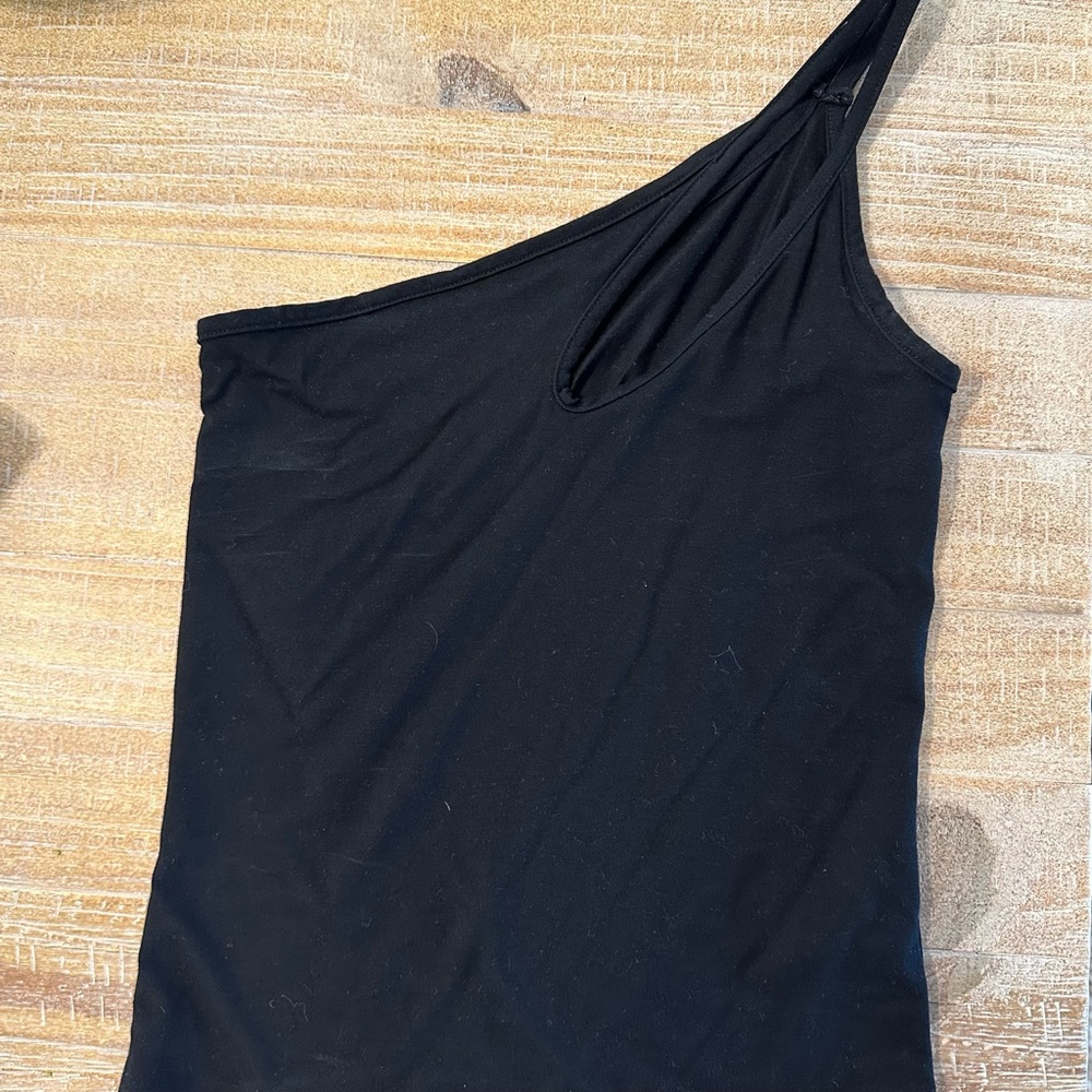 REFORMATION one shoulder cut out tank
